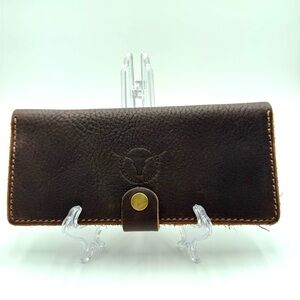 Coastal Hillbilly Leather Goods Minimal Long Wallet